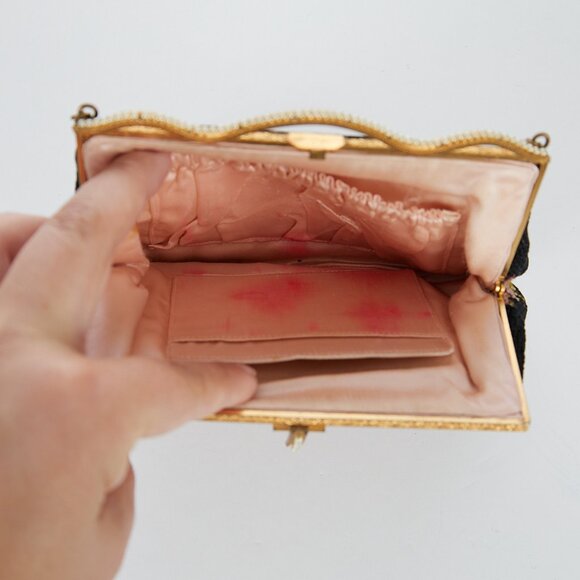 Vintage Petit Point Tapestry Evening Bag with Chain Strap - Picture 7 of 9